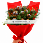 Dry Flower Bouquet Red