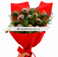Dry Flower Bouquet Red