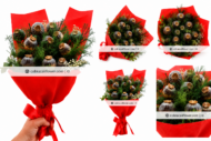 Dry Flower Bouquet Red - Image 2